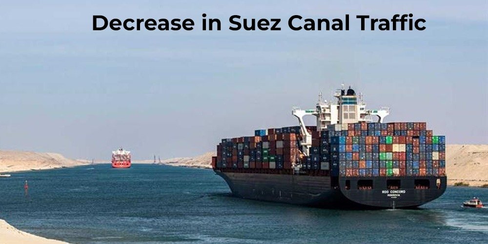 Decrease in Suez Canal Traffic